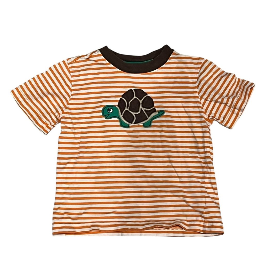 OshKosh B’gosh Turtle Appliqué Striped T-Shirt – Size 24M